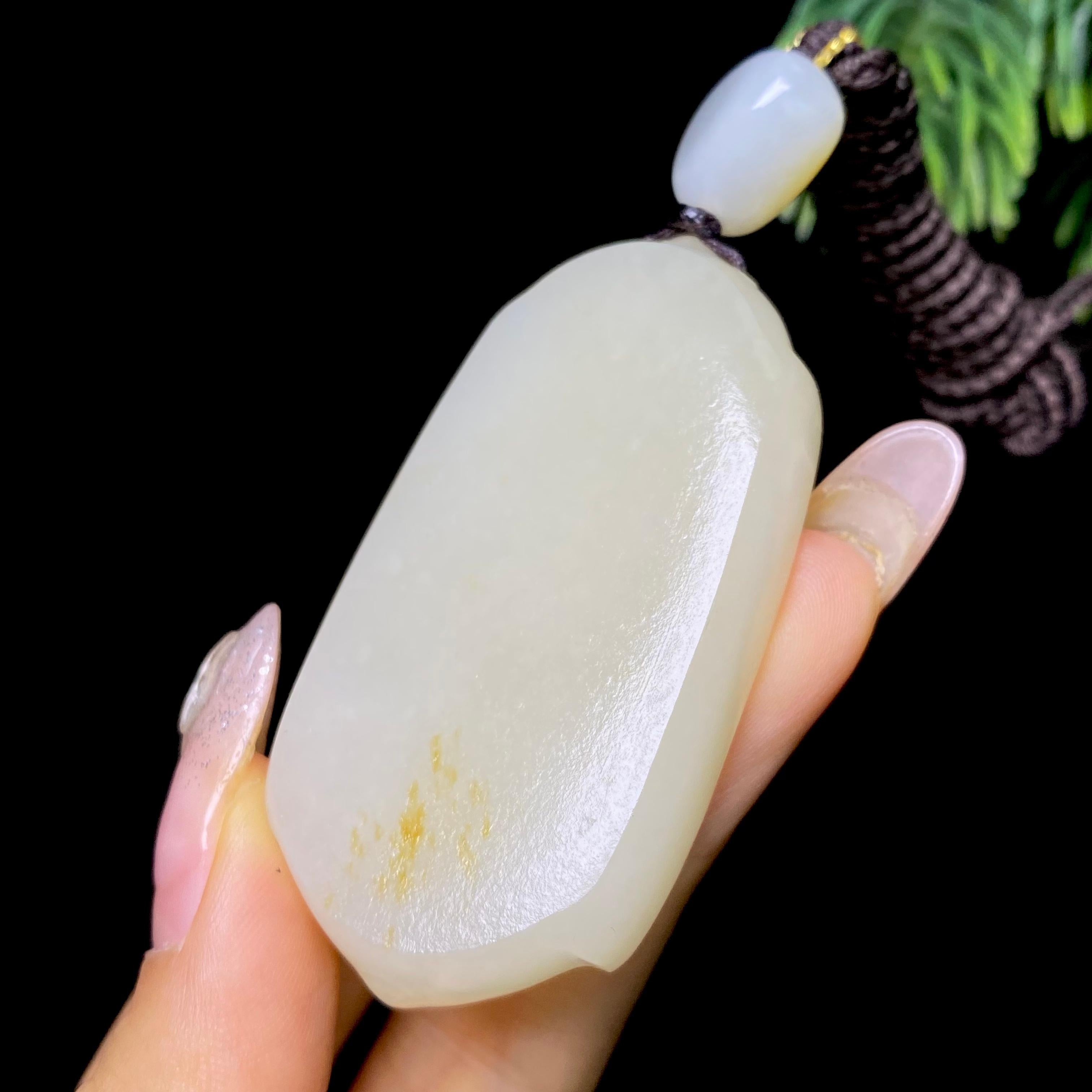 和田玉籽料无事牌（40.5g）