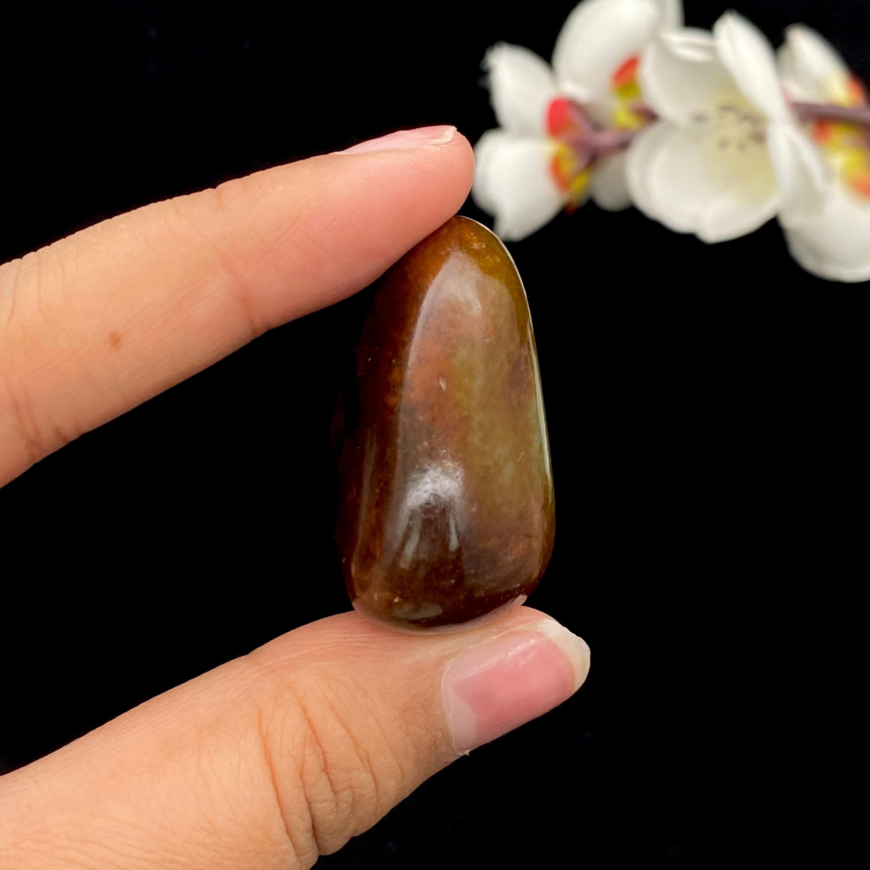 和田玉红沁皮籽料原石（39.4g）