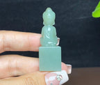新疆和田玉且末蓝宝宝佛摆件（20.3g）