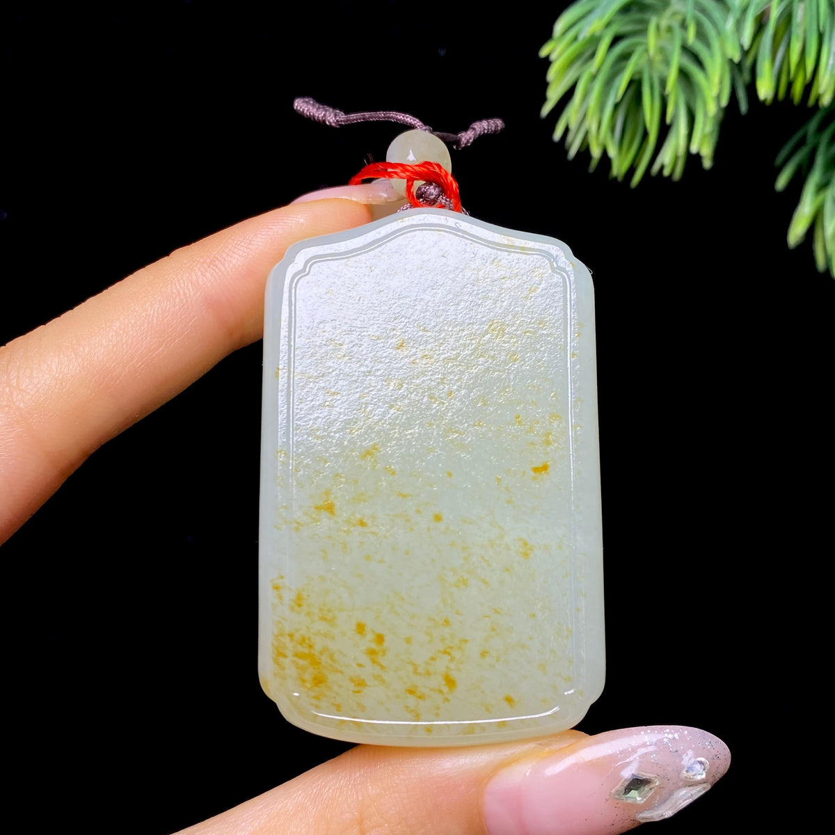 和田玉籽料无事牌（58.1g）