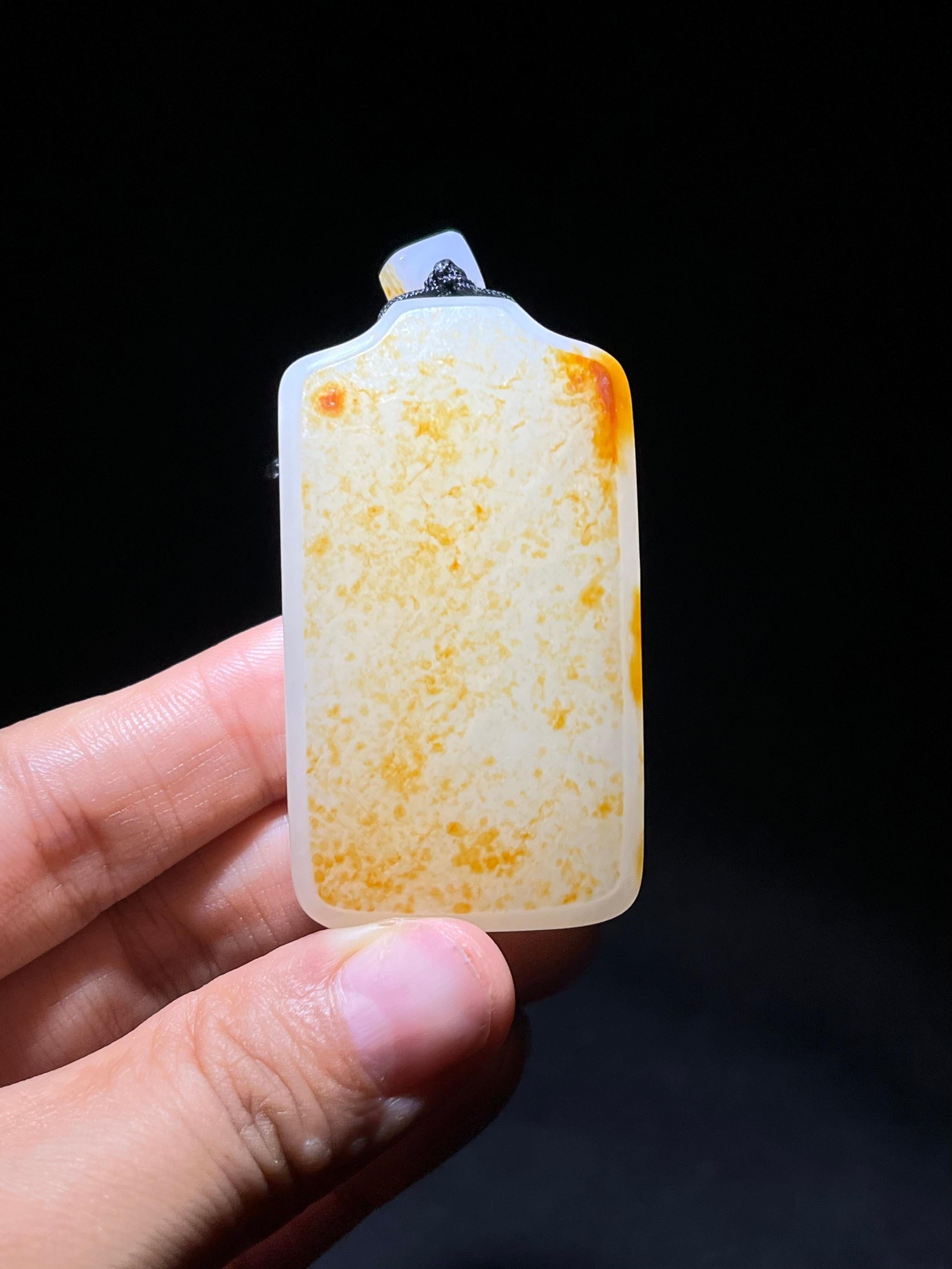 和田籽料无事牌（66.0g）