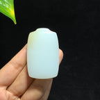 和田山料糖白玉无事牌挂件（52.2g）