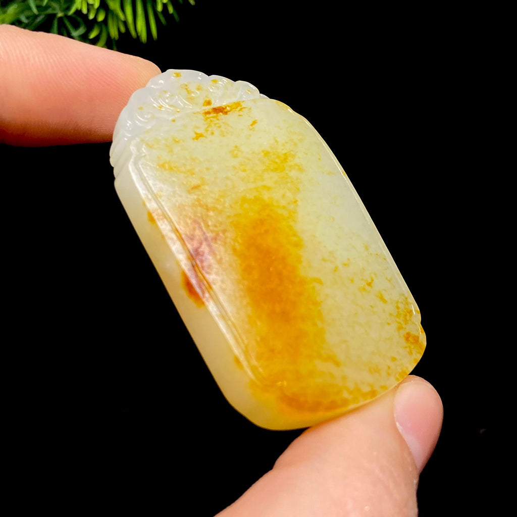 和田玉籽料无事牌（48.9g）