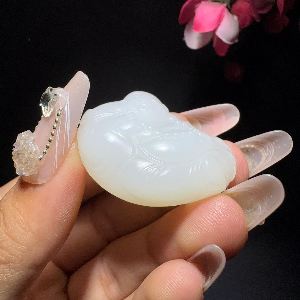 和田玉籽料挂件佛（19.7g）