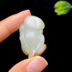 和田玉籽料兔子挂件（17.5g）