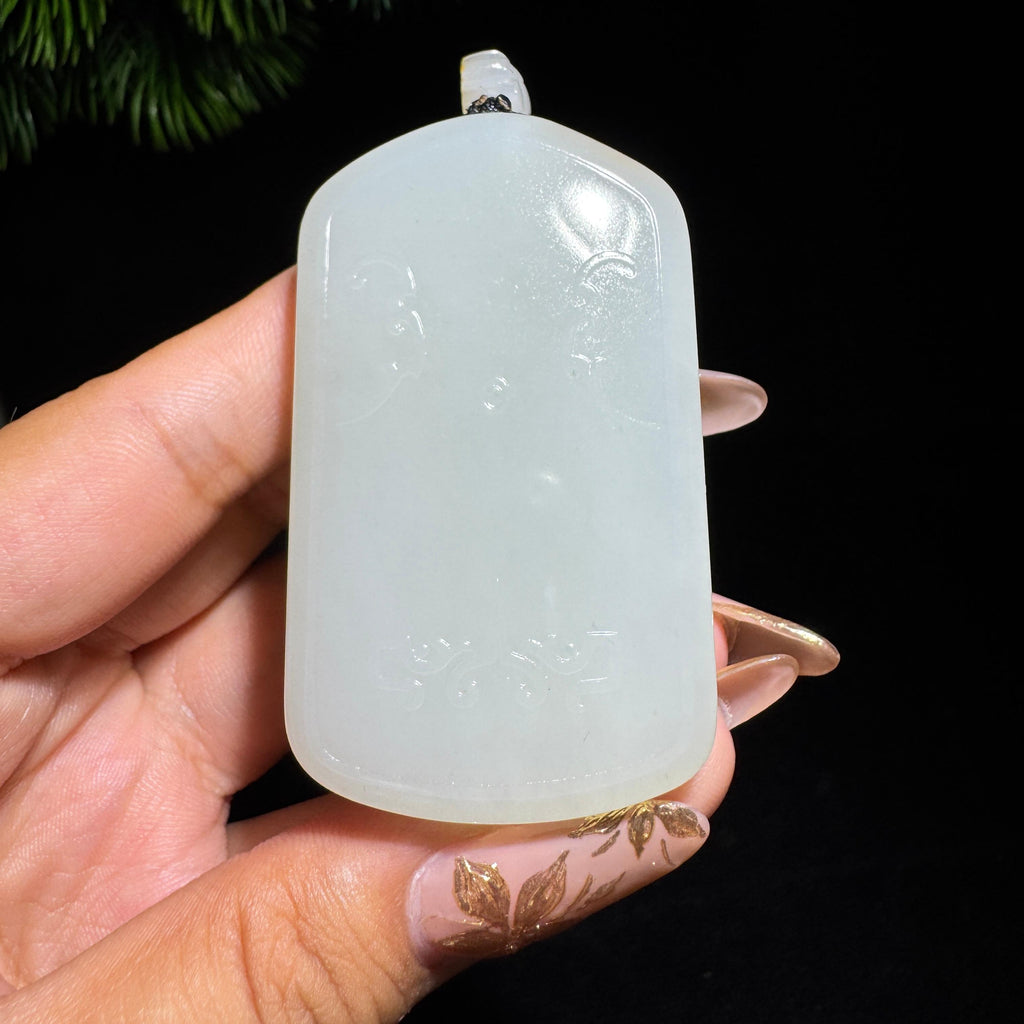 和田玉籽料满皮无事牌（73.2g）