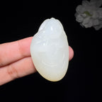 精品和田玉籽料佛公挂件（23.2g）