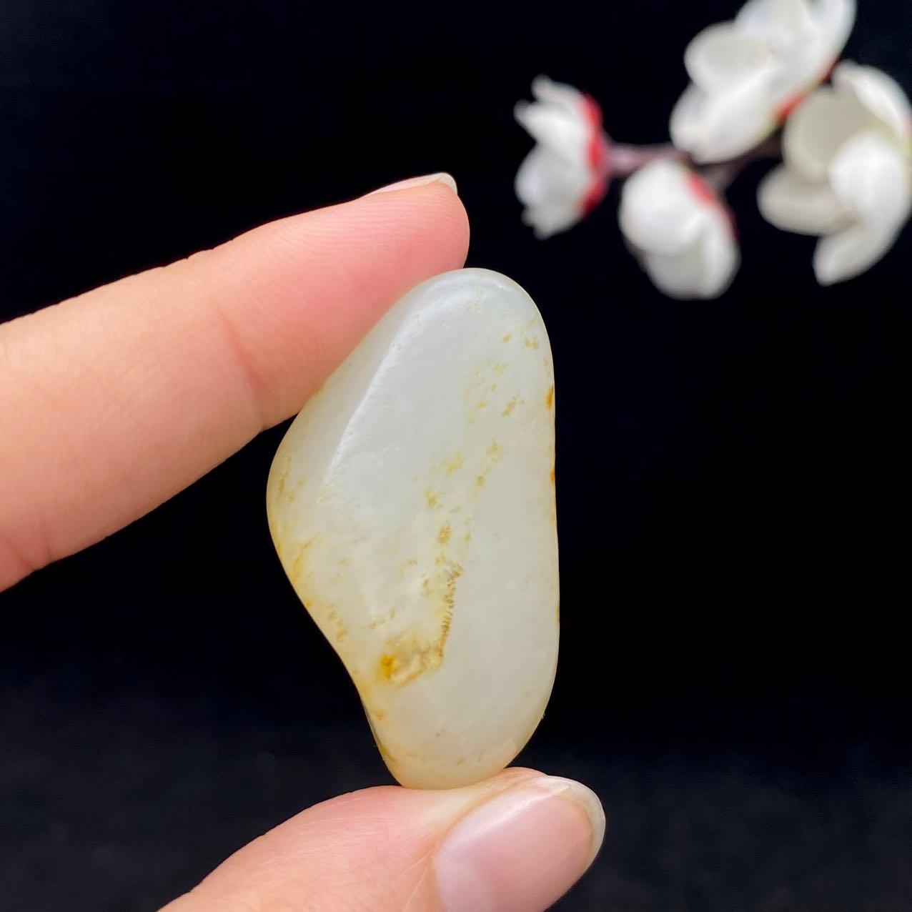 和田玉洒金皮籽料挂件（19g）