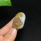 收藏级新疆且末糖羊脂白玉佛公挂件（36.2g）