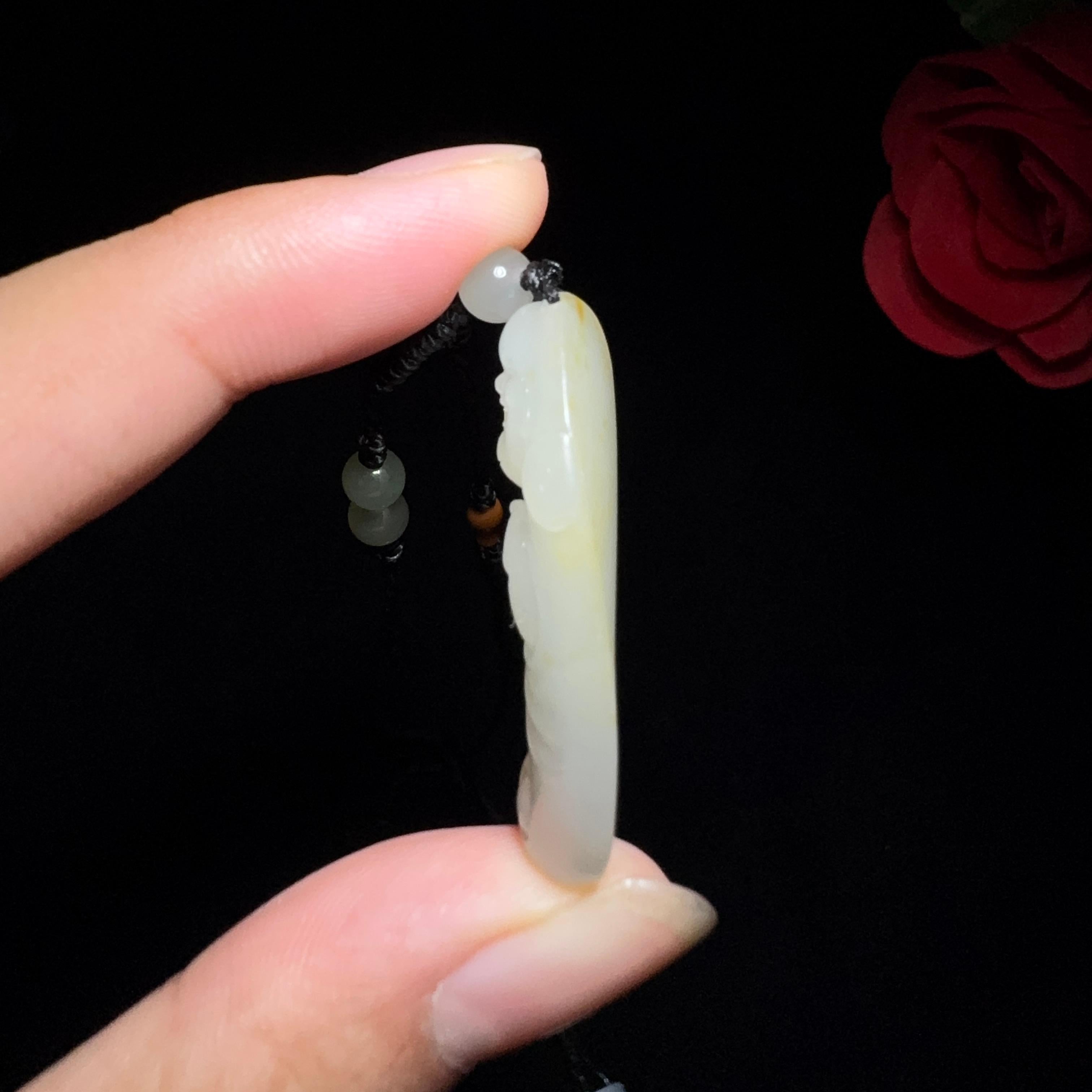 秒杀和田玉籽料佛公挂件（7.3g）