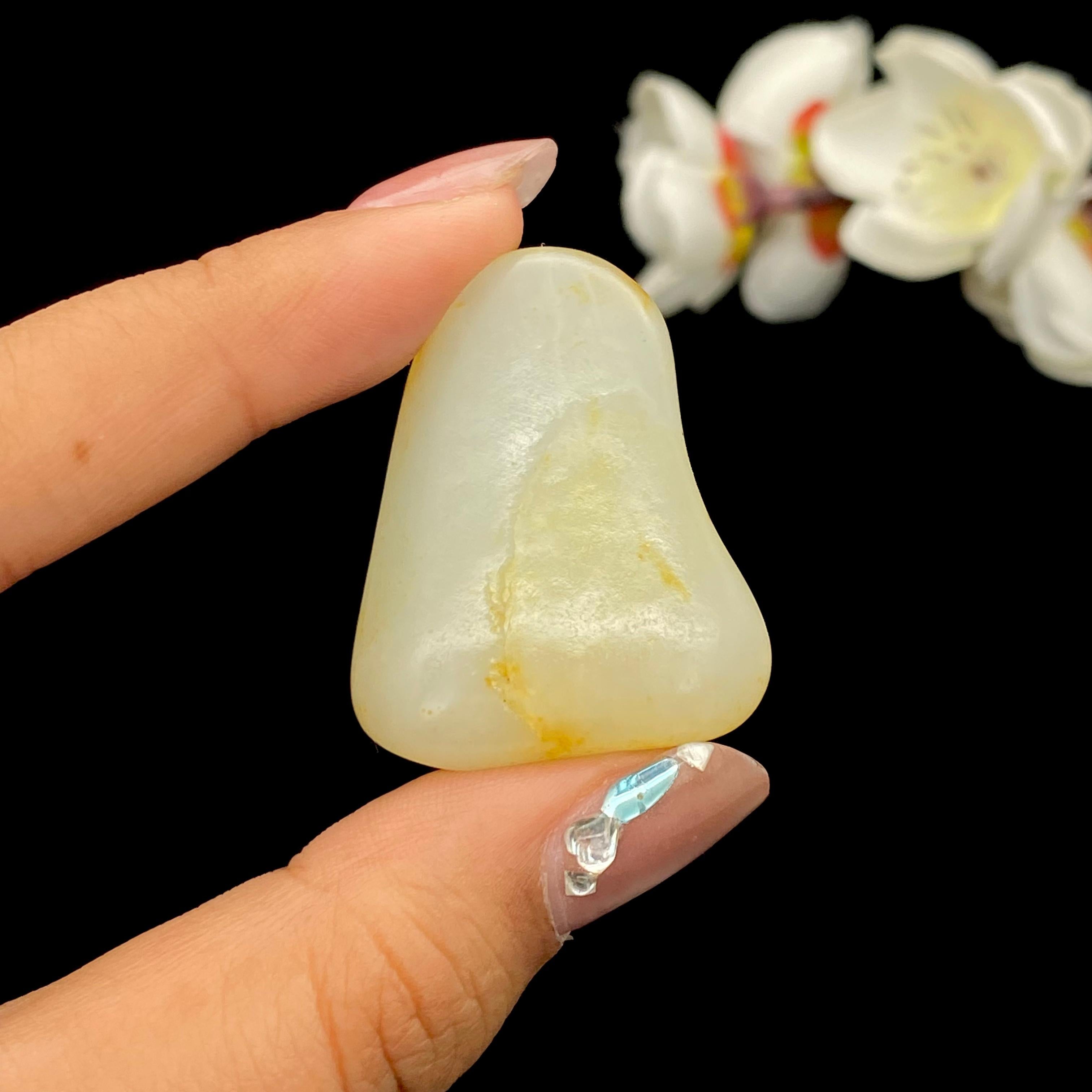 和田玉洒金皮籽料挂件（20g）