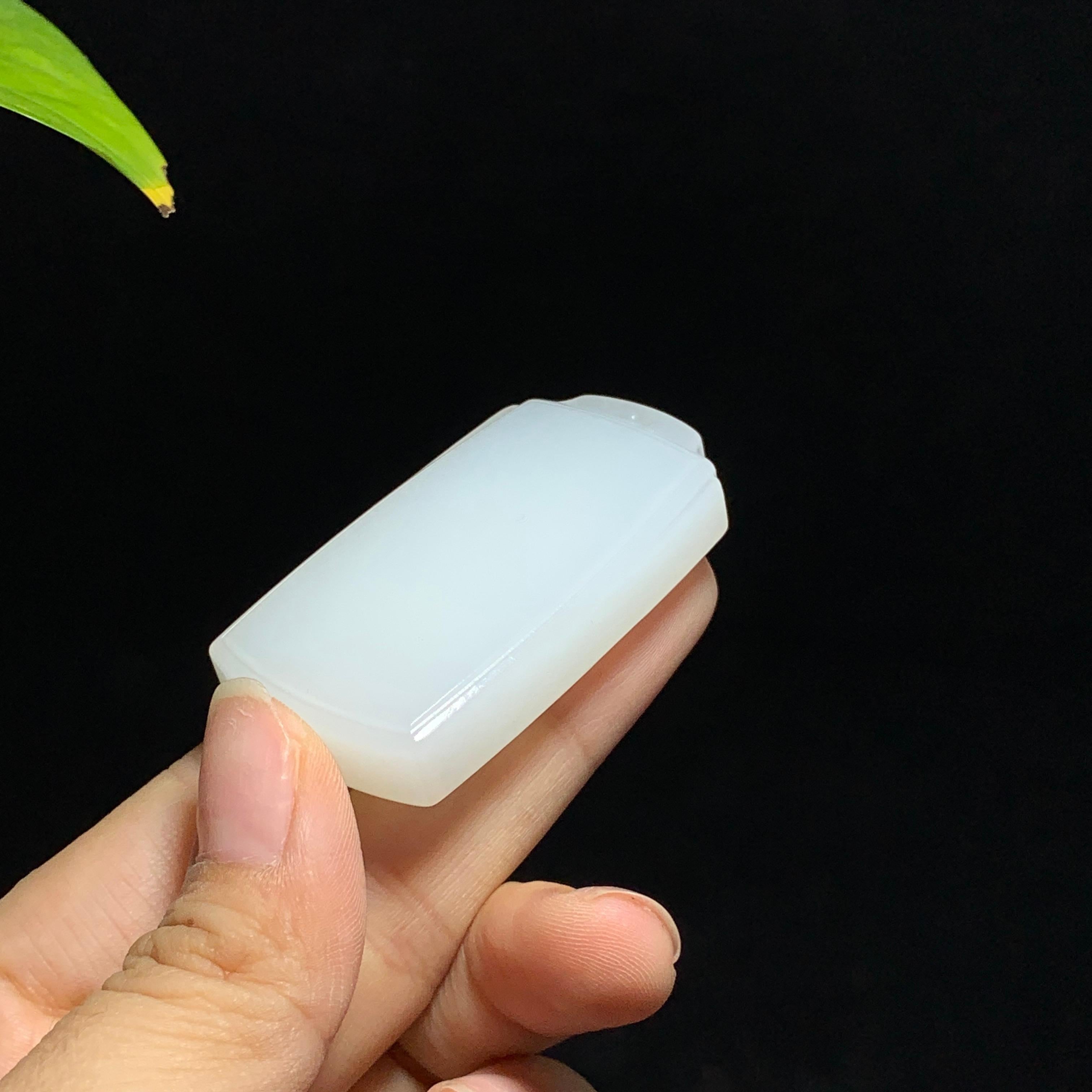 和田山料白玉无事牌挂件（40.0g）