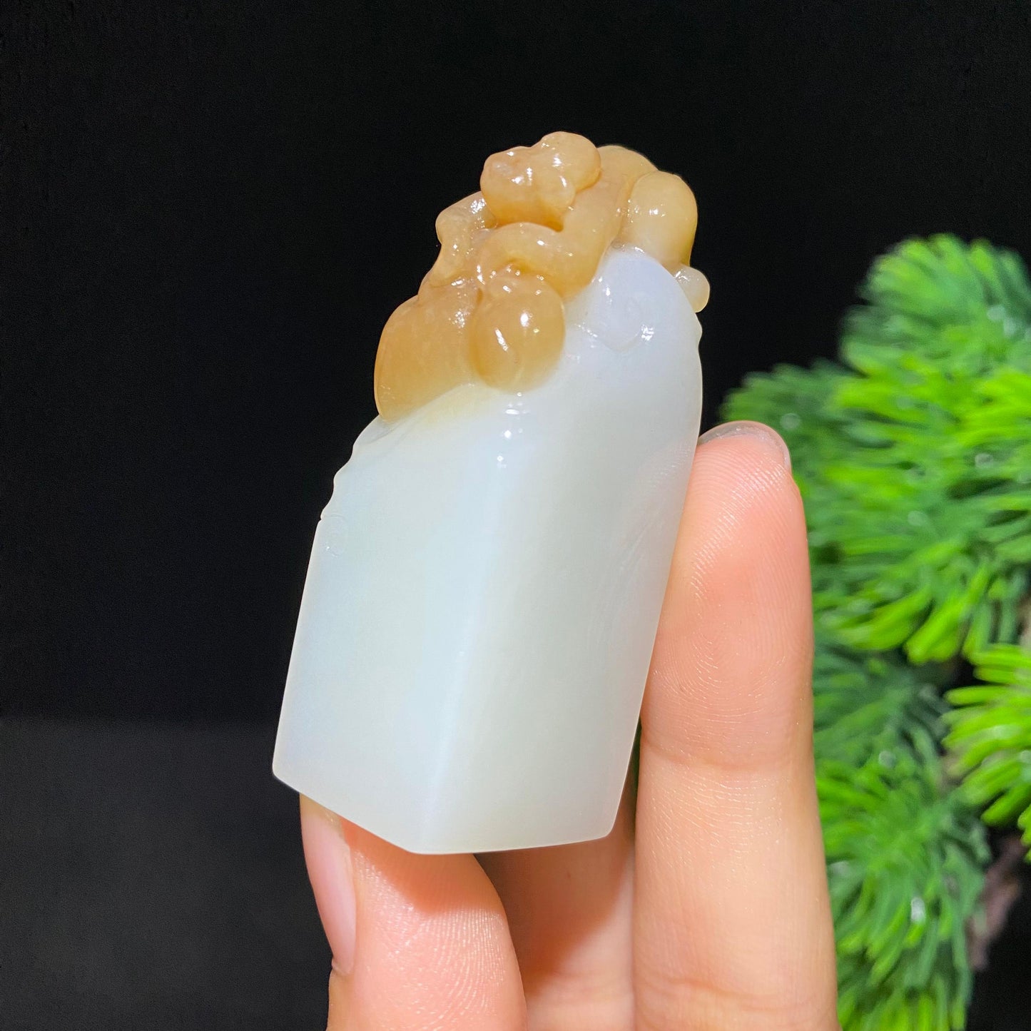 和田糖白玉印章（52.9g）