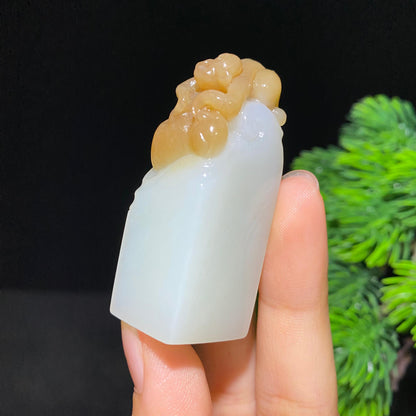 和田糖白玉印章（52.9g）