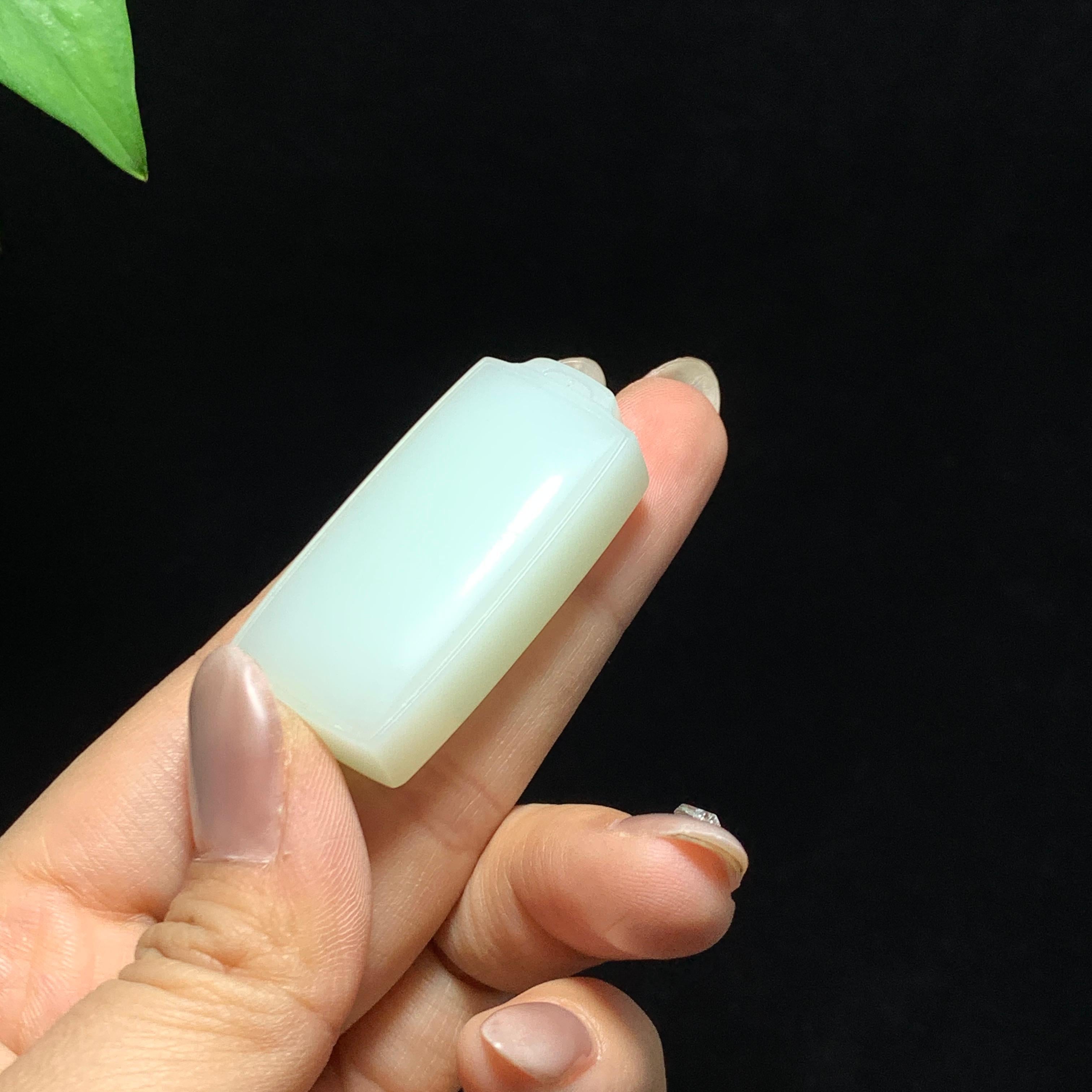 和田山料白玉无事牌挂件（26.5g）