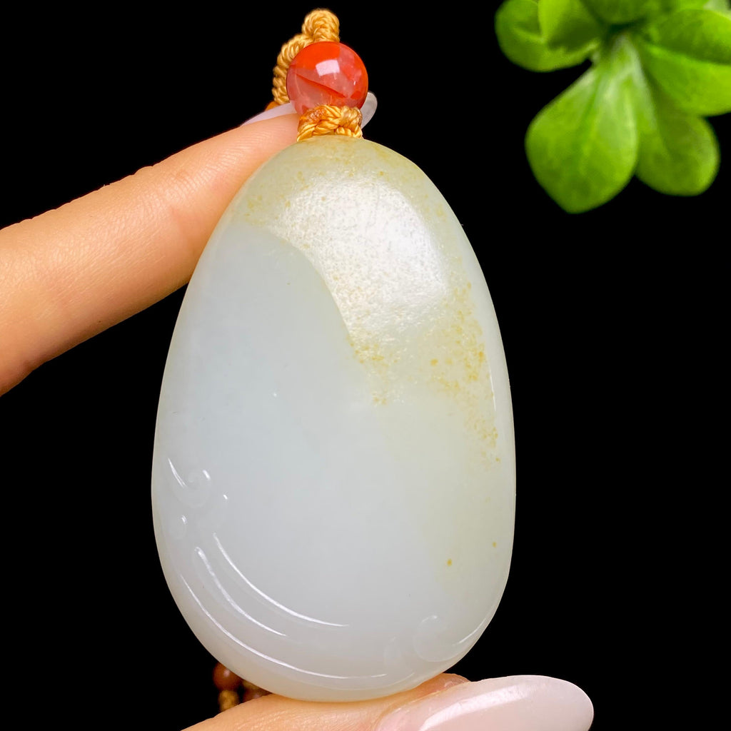和田玉籽料观音HZ2606290082（67.5g）