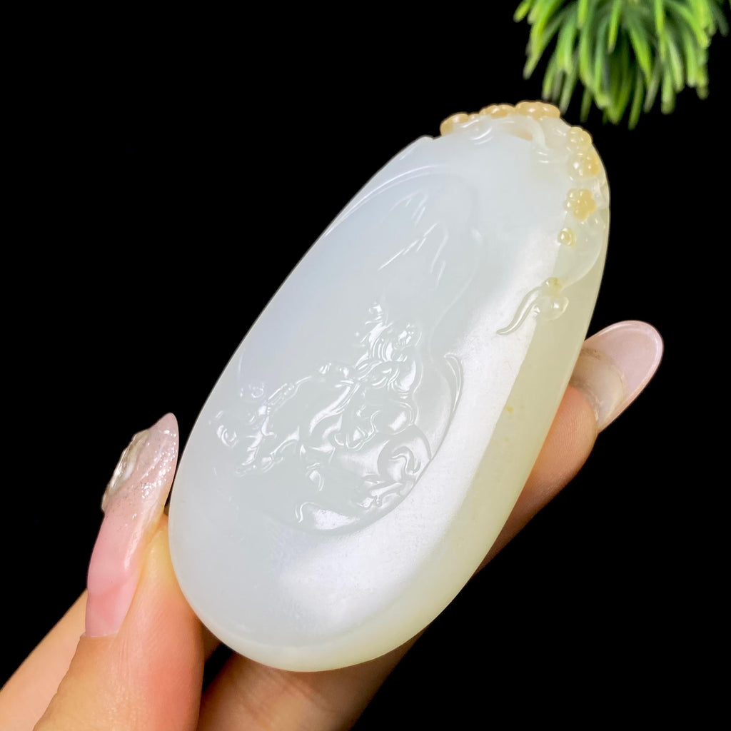 和田玉籽料老子出关挂件（53.9g）