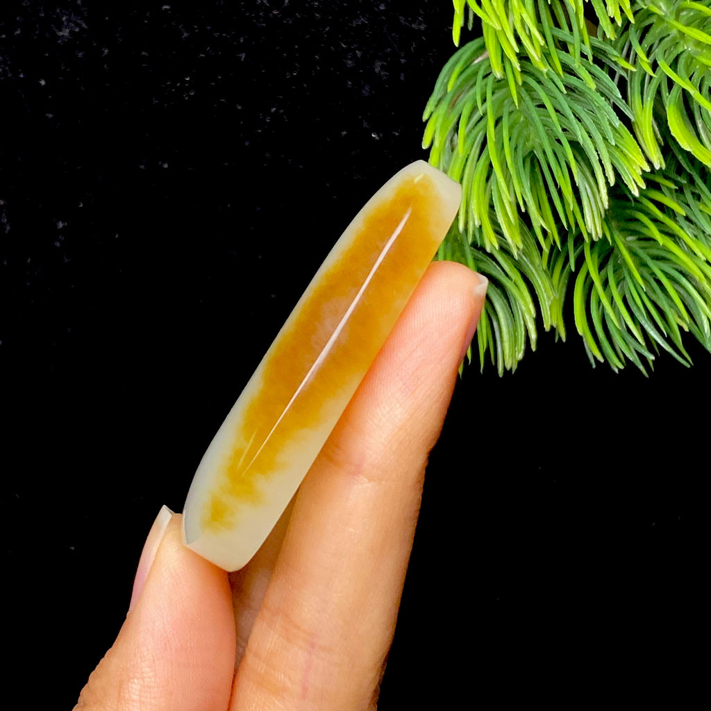 和田玉糖白无事牌（30.6g）