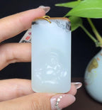 和田玉籽料羊脂玉佛公（46.1g）