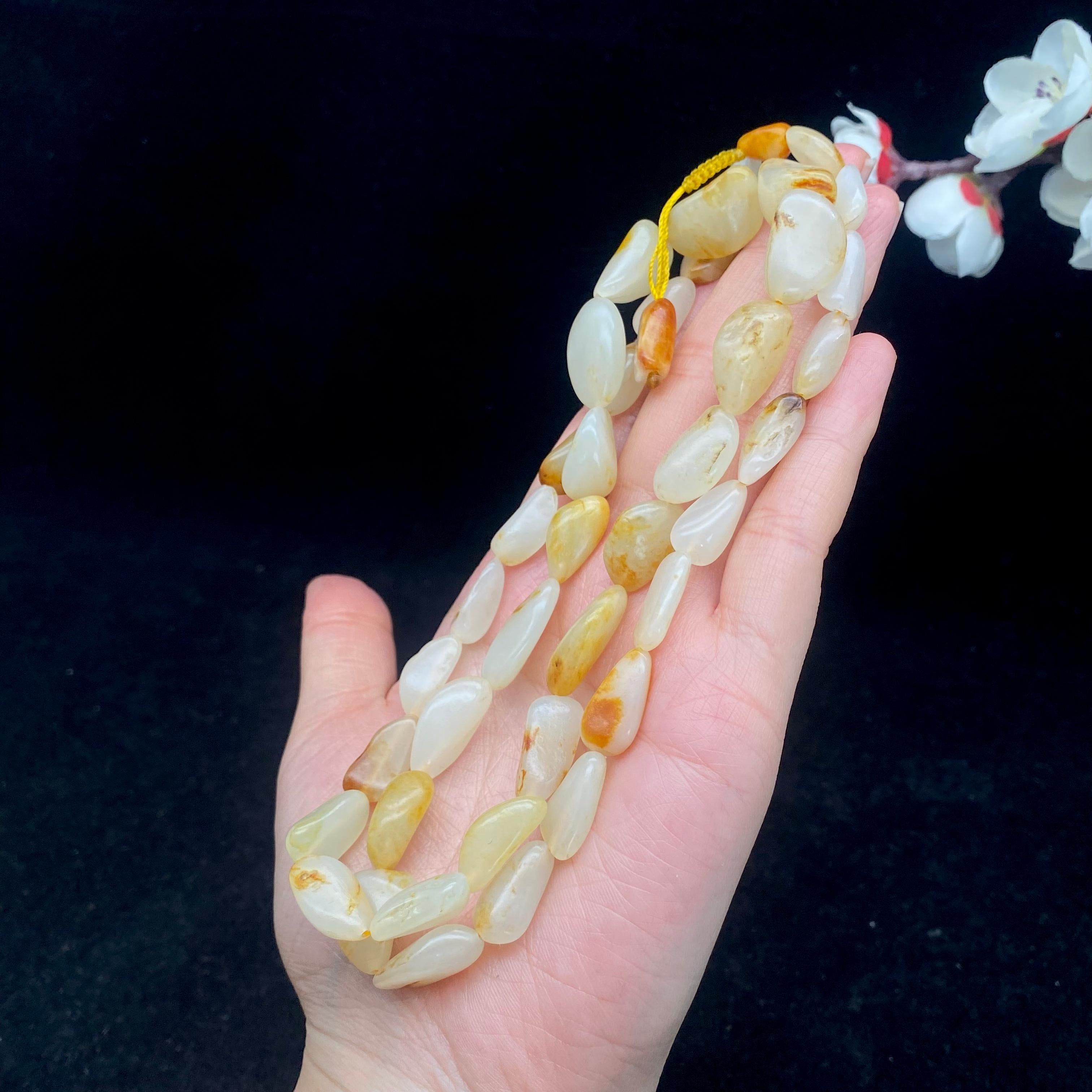 和田玉洒金皮籽料【精品项链】（66.6g）