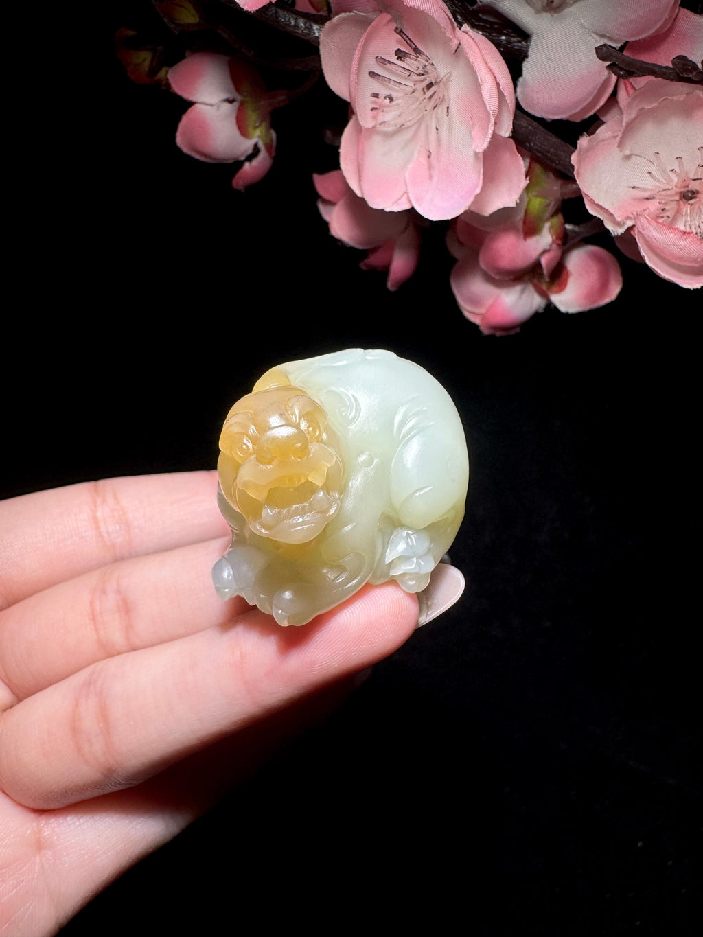 和田玉糖白玉貔貅（47.0g）
