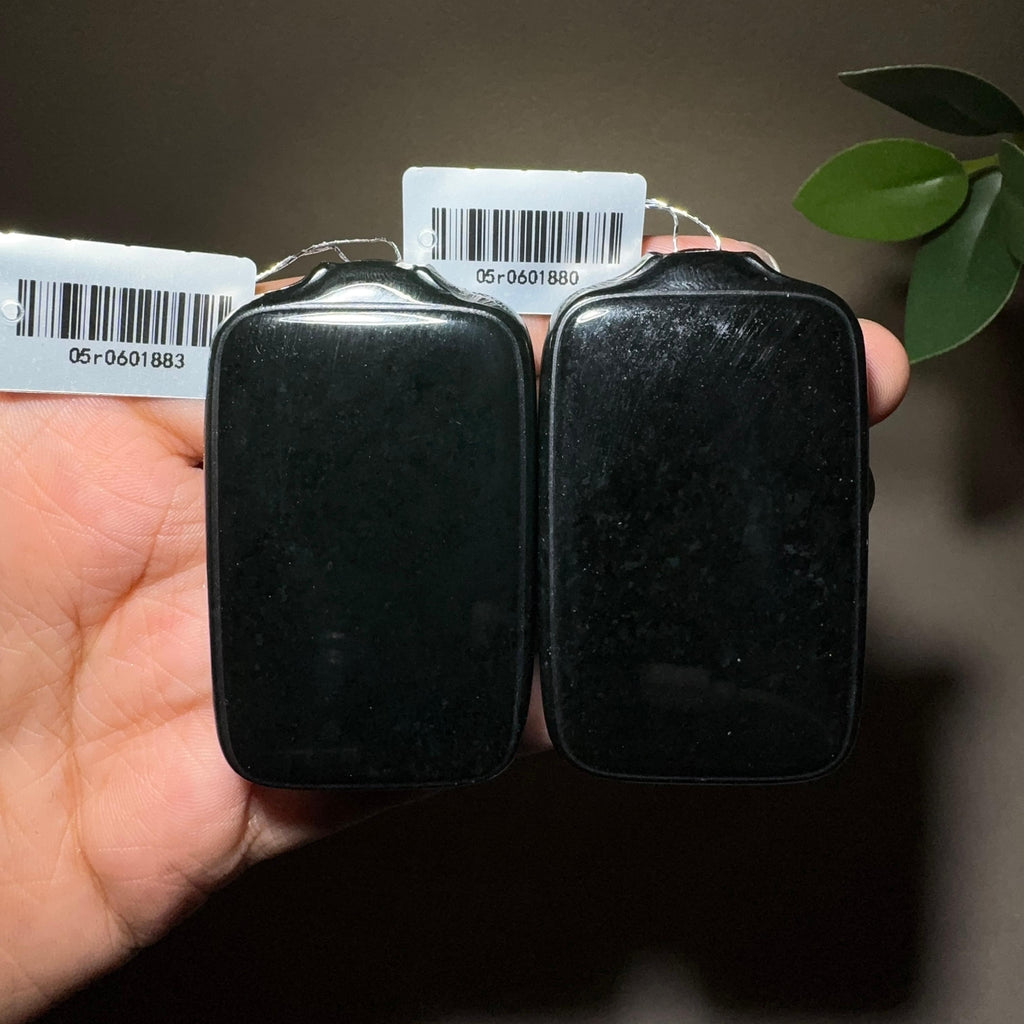 【超值推荐】和田玉黑青平安无事牌（52.2g）