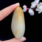 和田玉洒金皮籽料手把件（129.3g）