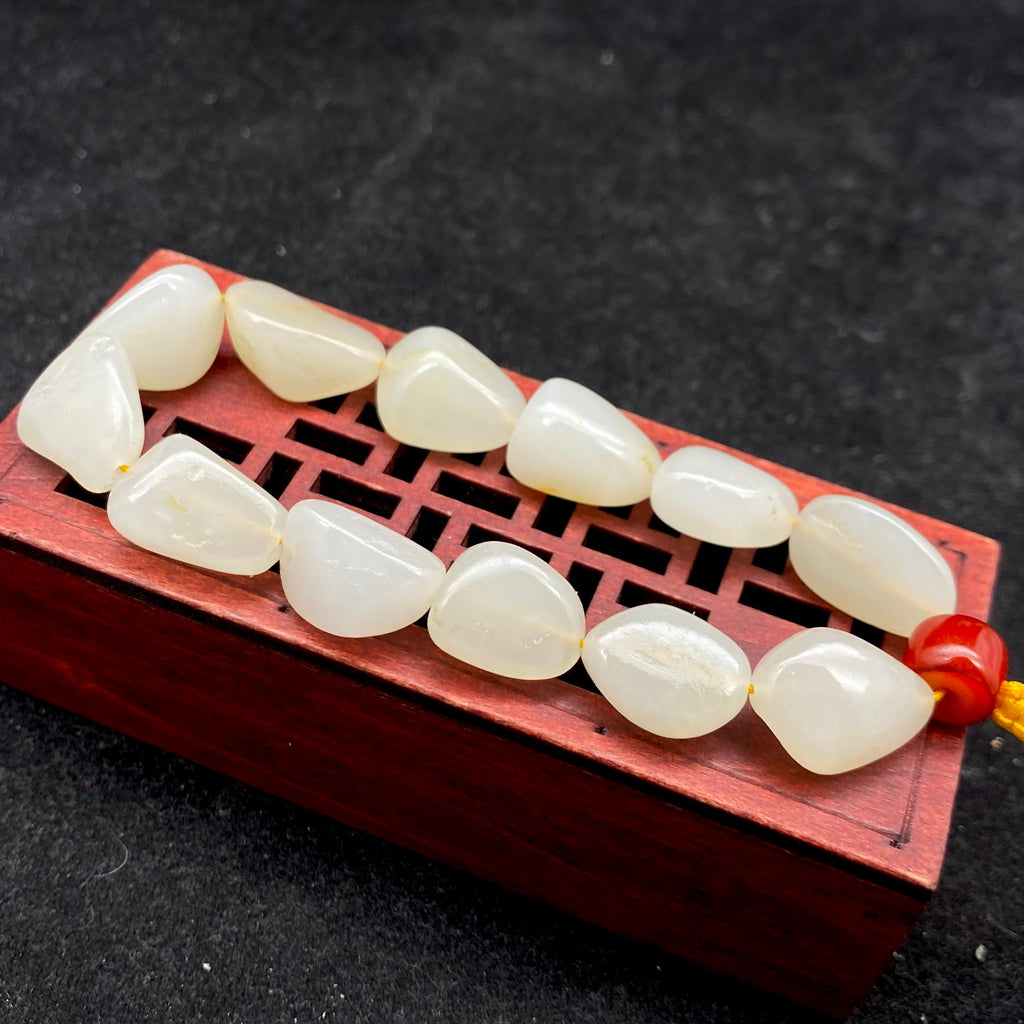 和田玉白玉【精品手串】（31.2g）