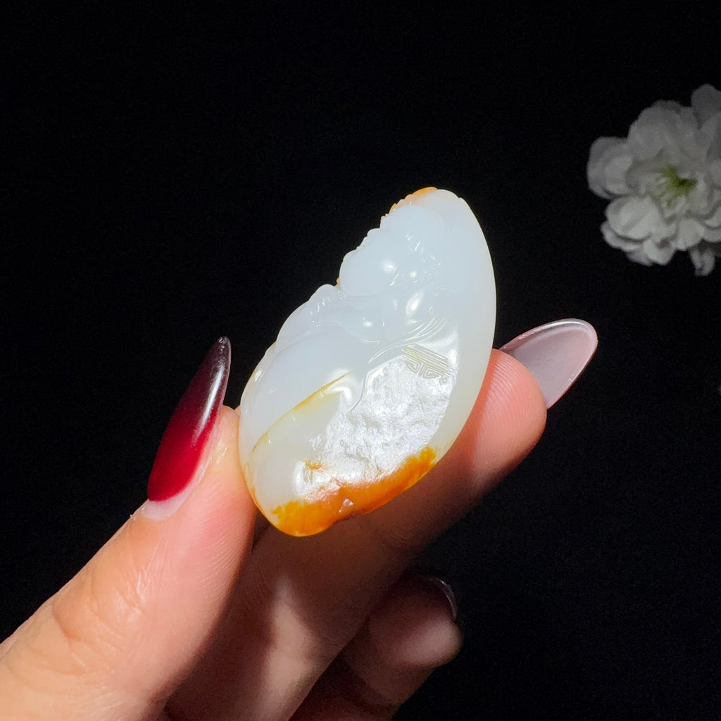 和田玉籽料佛公（31.6g）