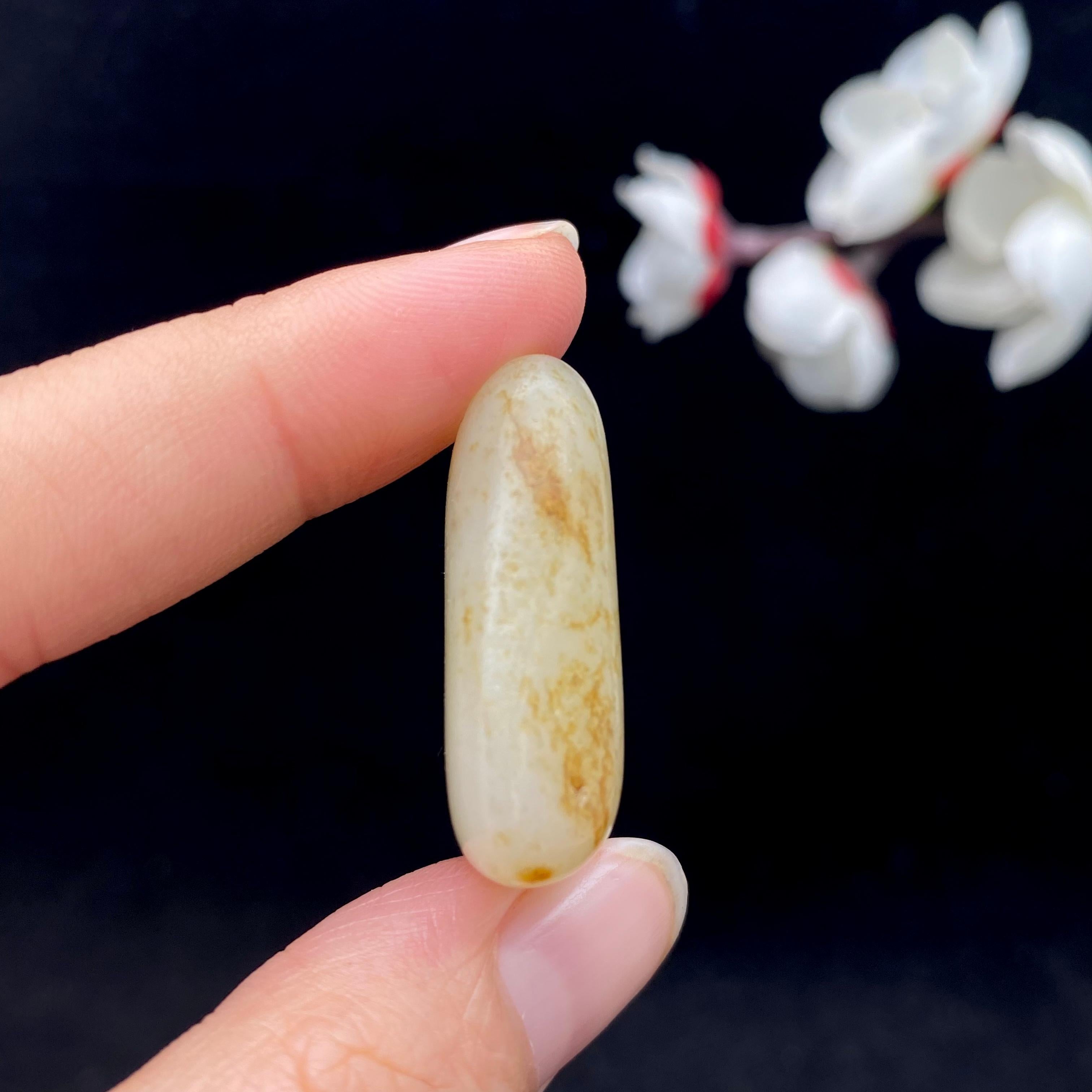 和田玉洒金皮籽料吊坠籽（15.7g）