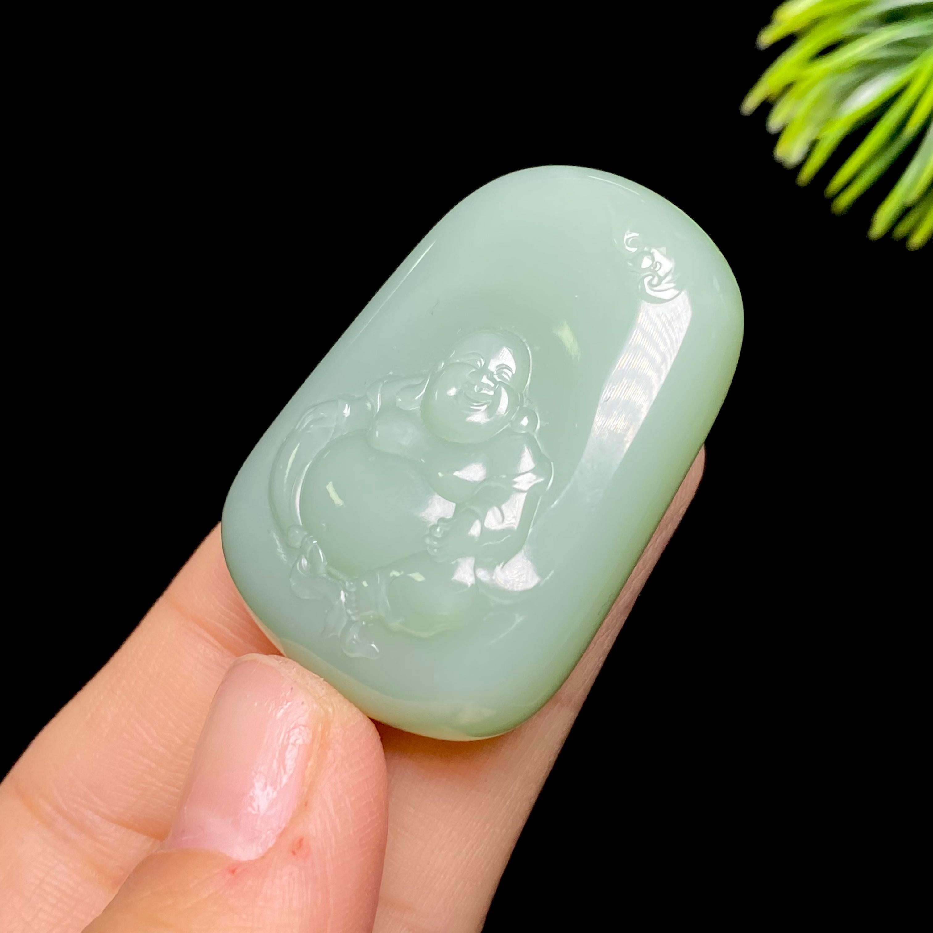 和田玉碧玉佛公（24.4g）