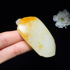 和田玉籽料平安无事牌（64.8g）