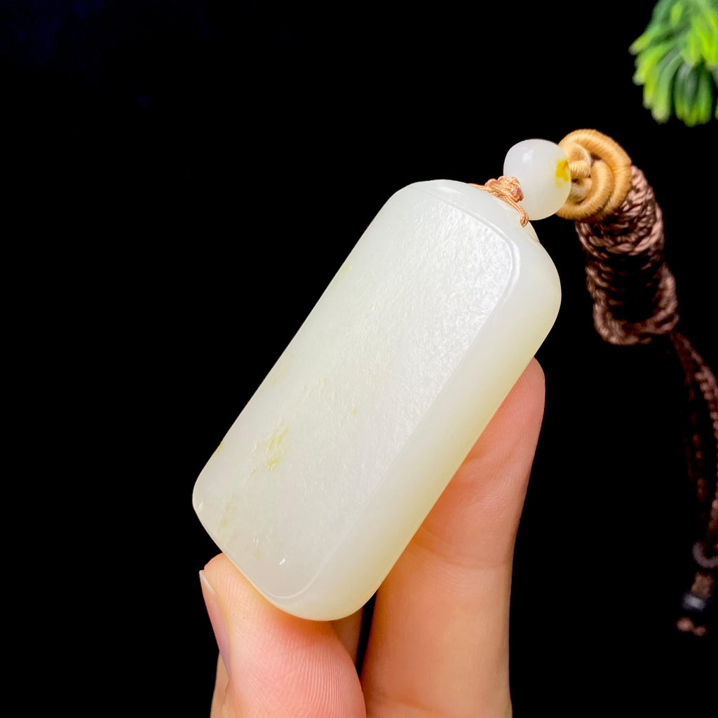 和田玉籽料无事牌（45.6g）