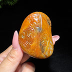 和田玉籽料红皮仿古龙凤（111.0g）