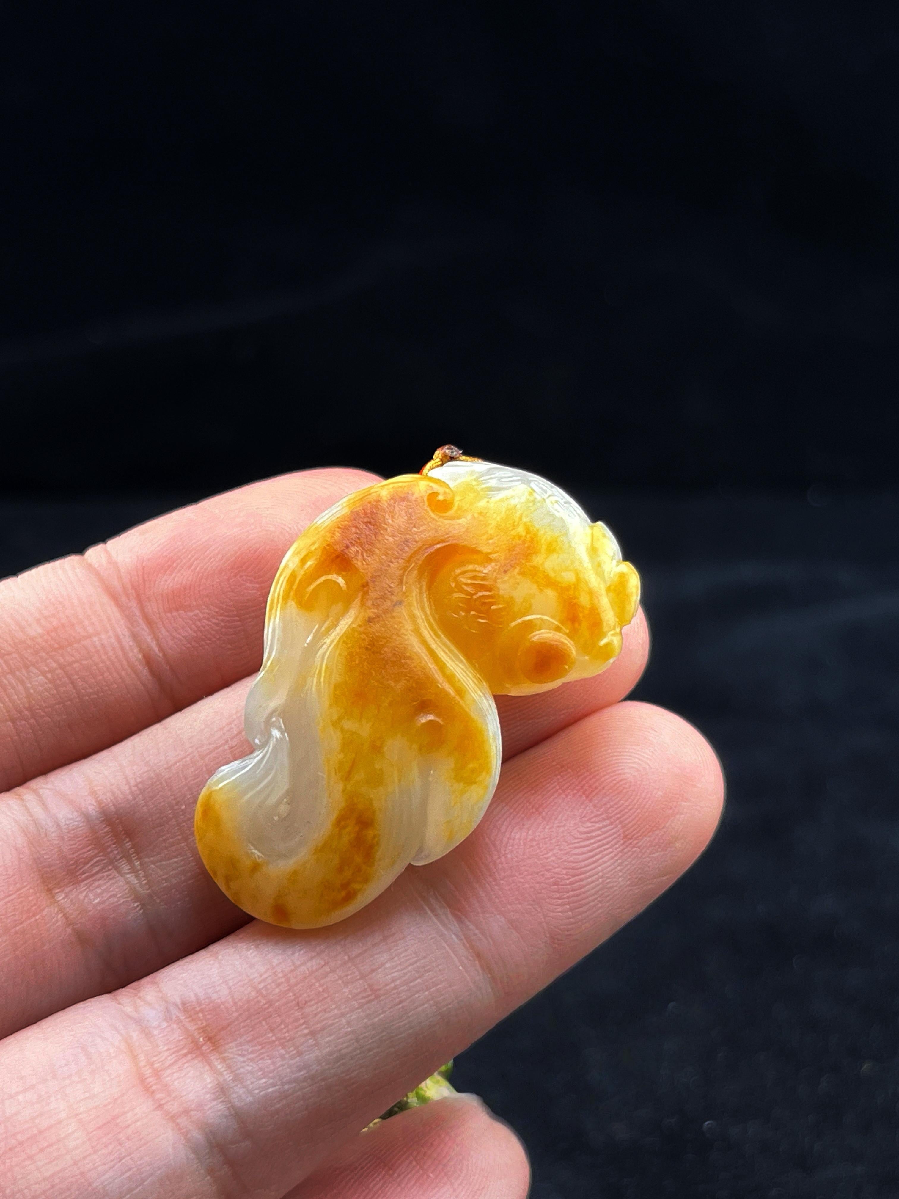 籽料龙鱼挂件（16.2g）