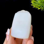 和田玉糖白平安无事牌（30.8g）
