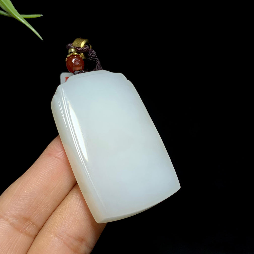 和田山料白玉无事牌（40.5g）