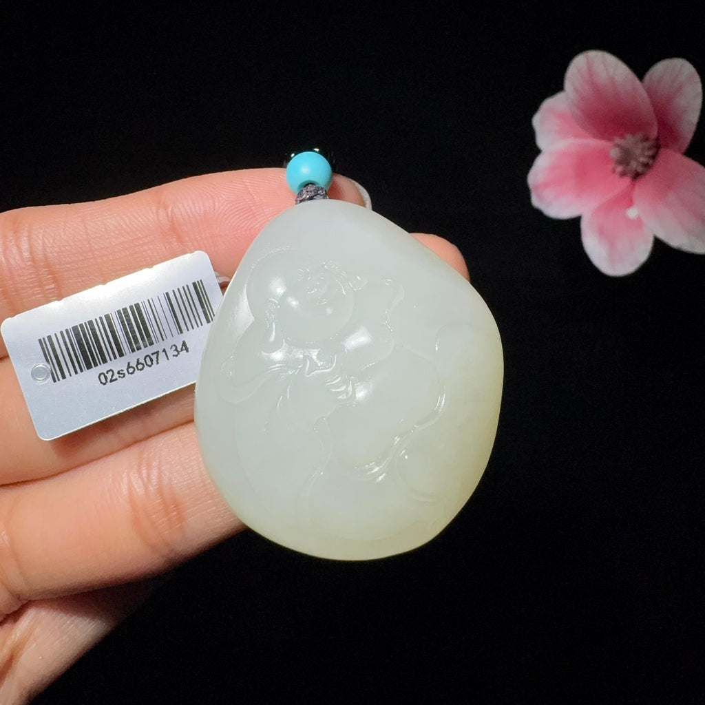 和田玉籽料挂件佛公（49.5g）