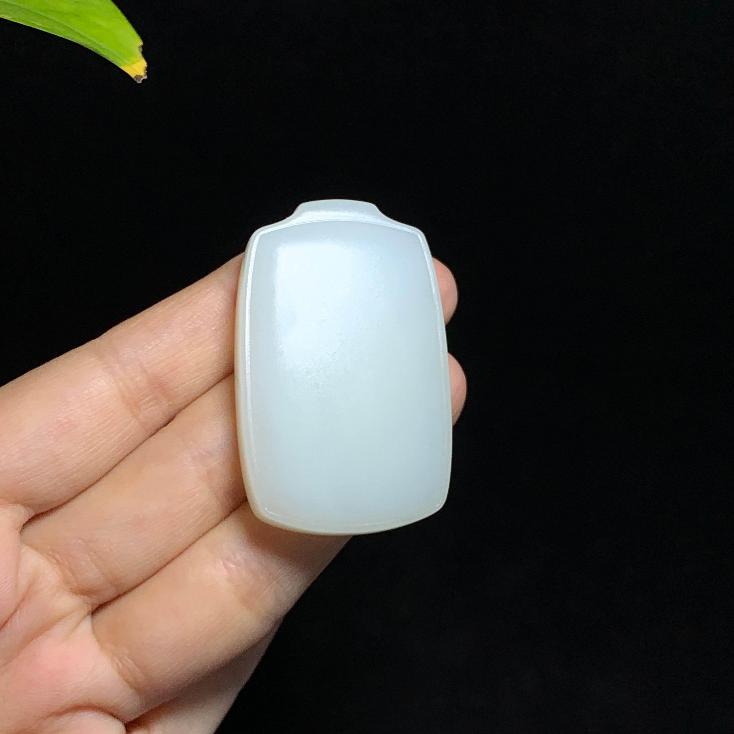 和田山料白玉无事牌挂件（42.1g）