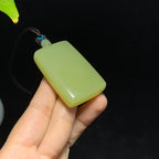 和田山料黄口无事牌挂件（50.0g）