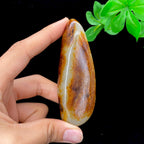 和田玉聚红皮籽料手把件（76.2g）