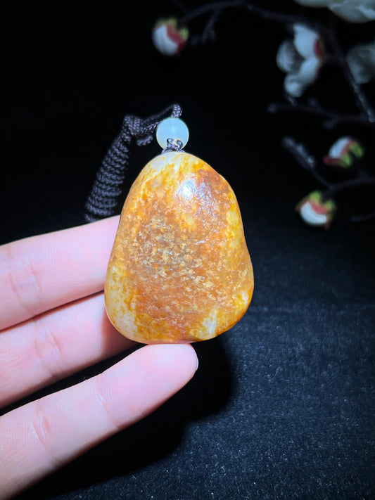 和田籽料黄沁大象（43.0g）