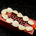 和田玉洒金皮【精品手串】（38.6g）