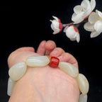 和田玉洒金皮【精品手串】（44.9g）