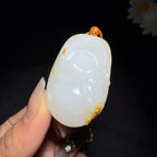 和田玉籽料收藏级挂件佛公（31.4g）