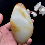 和田玉洒金皮籽料手把件（266.1g）