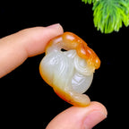 和田玉籽料灵蛇仙瑞（13.5g）