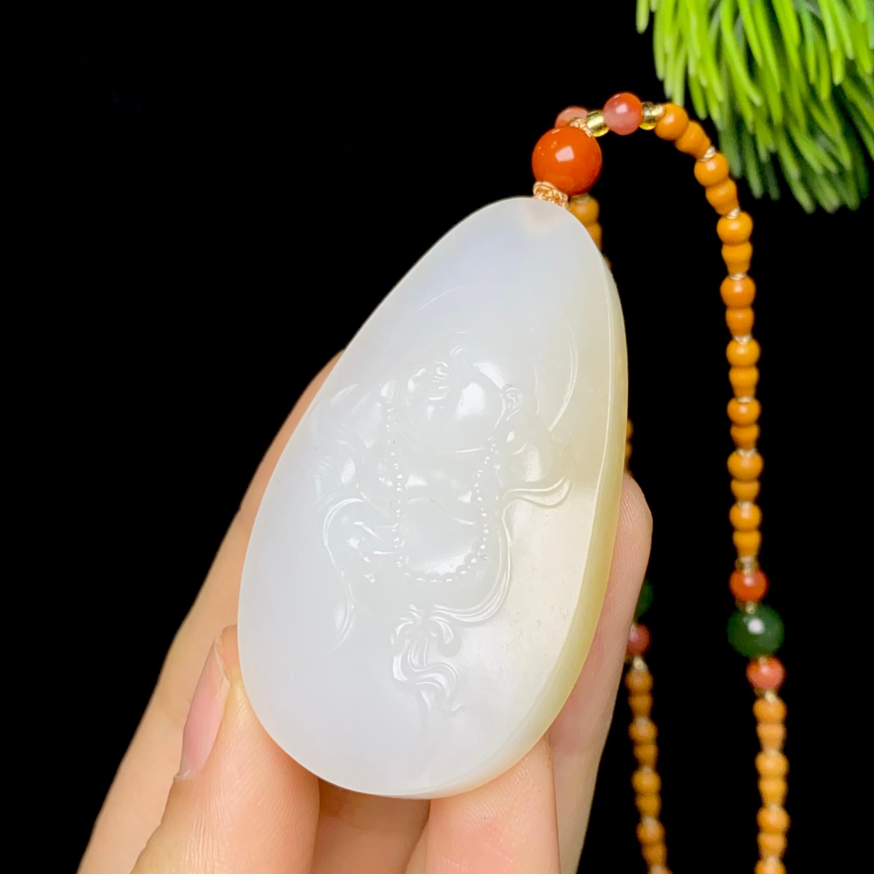 和田玉糖白佛公（25.1g）