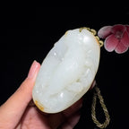 和田玉籽料雄鸡手把件（141.3g）