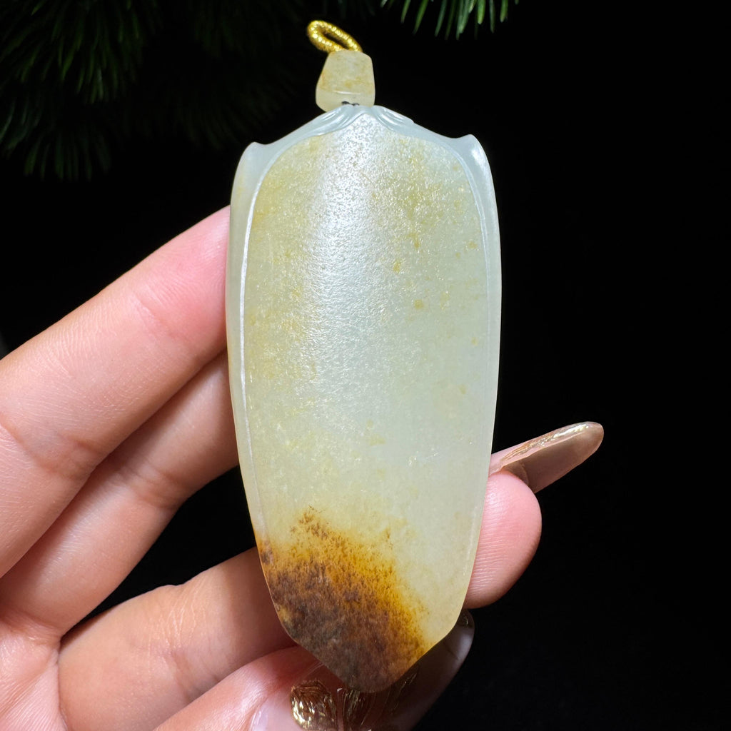 和田玉籽料无事牌（50.5g）